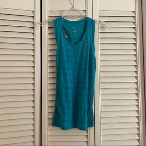 Nike teal V-Neck Tank Top